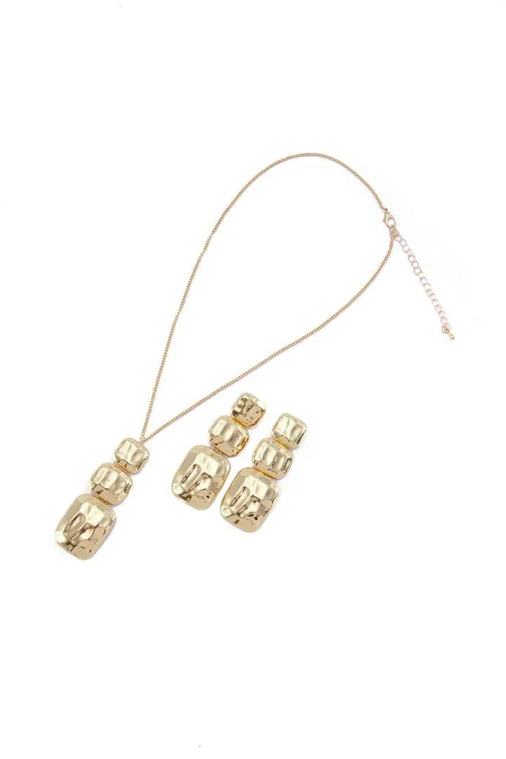 textured gold-tone set - FREE