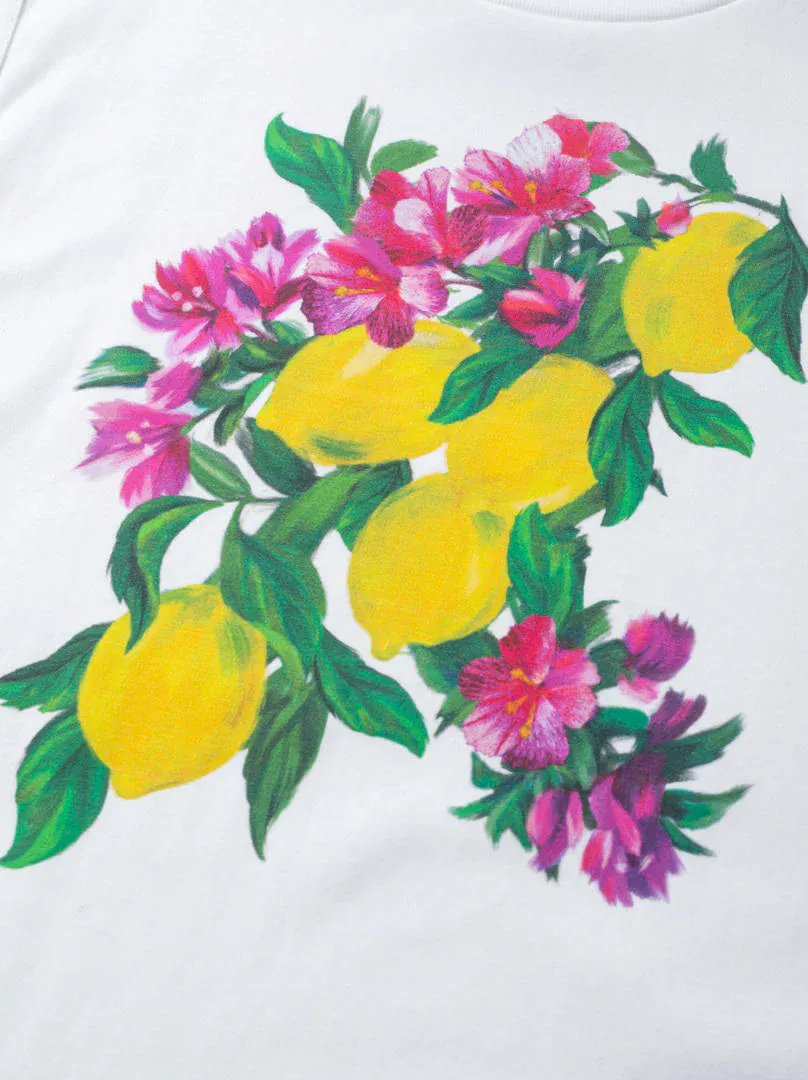 floral print t-shirt - L