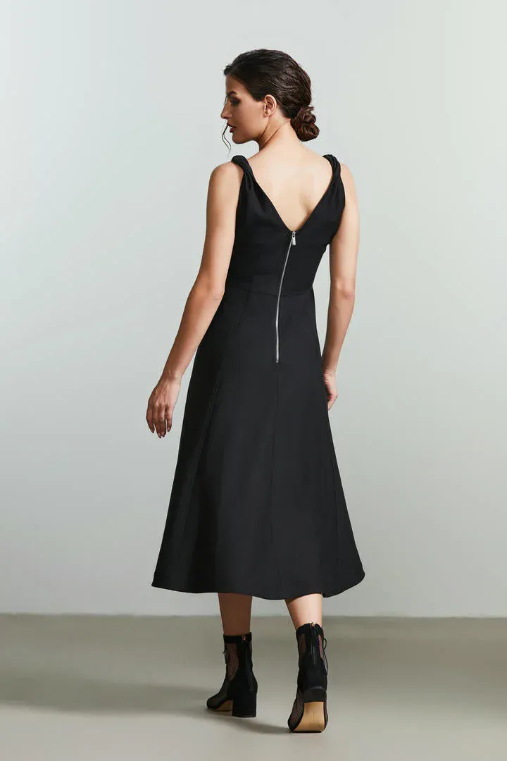 Twisted details dress - L