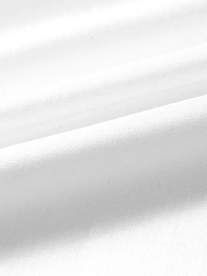 Off white Blouse With Black Neck - L