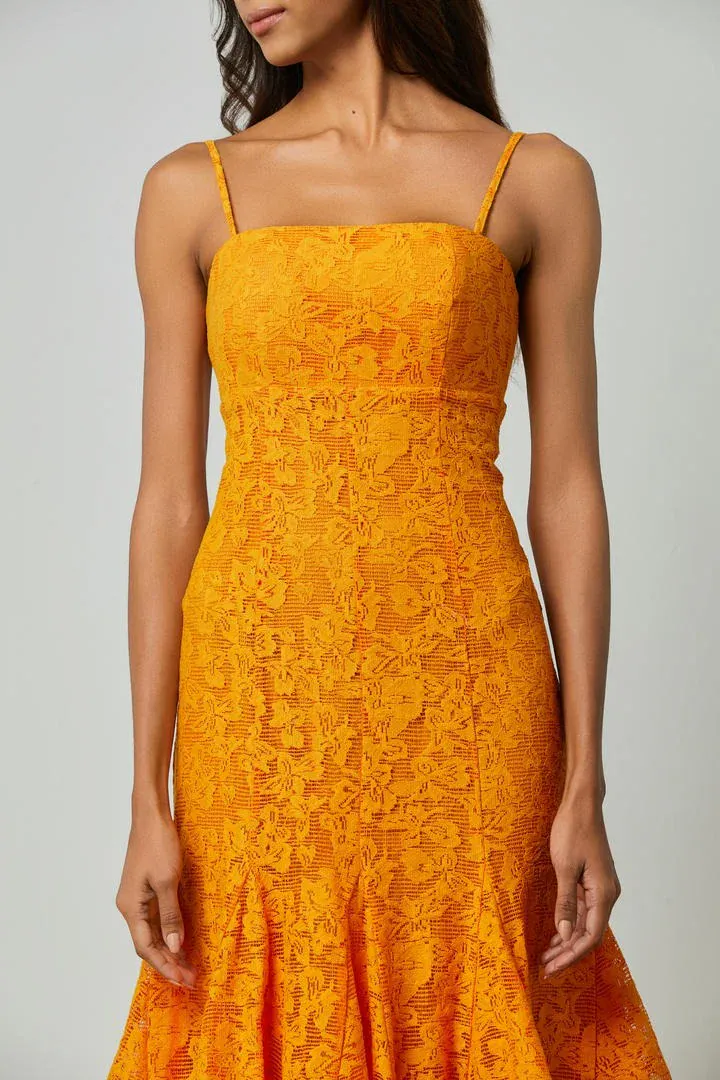 Peplum lace dress - L
