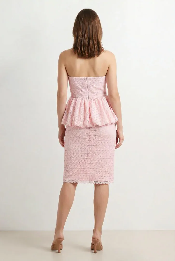 Pink Lace Top - L
