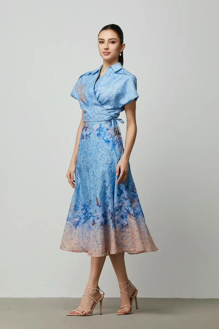 Gradian color skirt - L