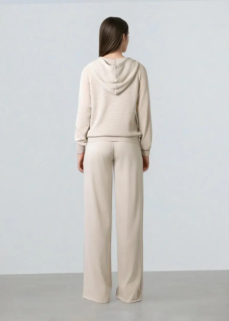 Urban Comfort Knitted Hoodie - L
