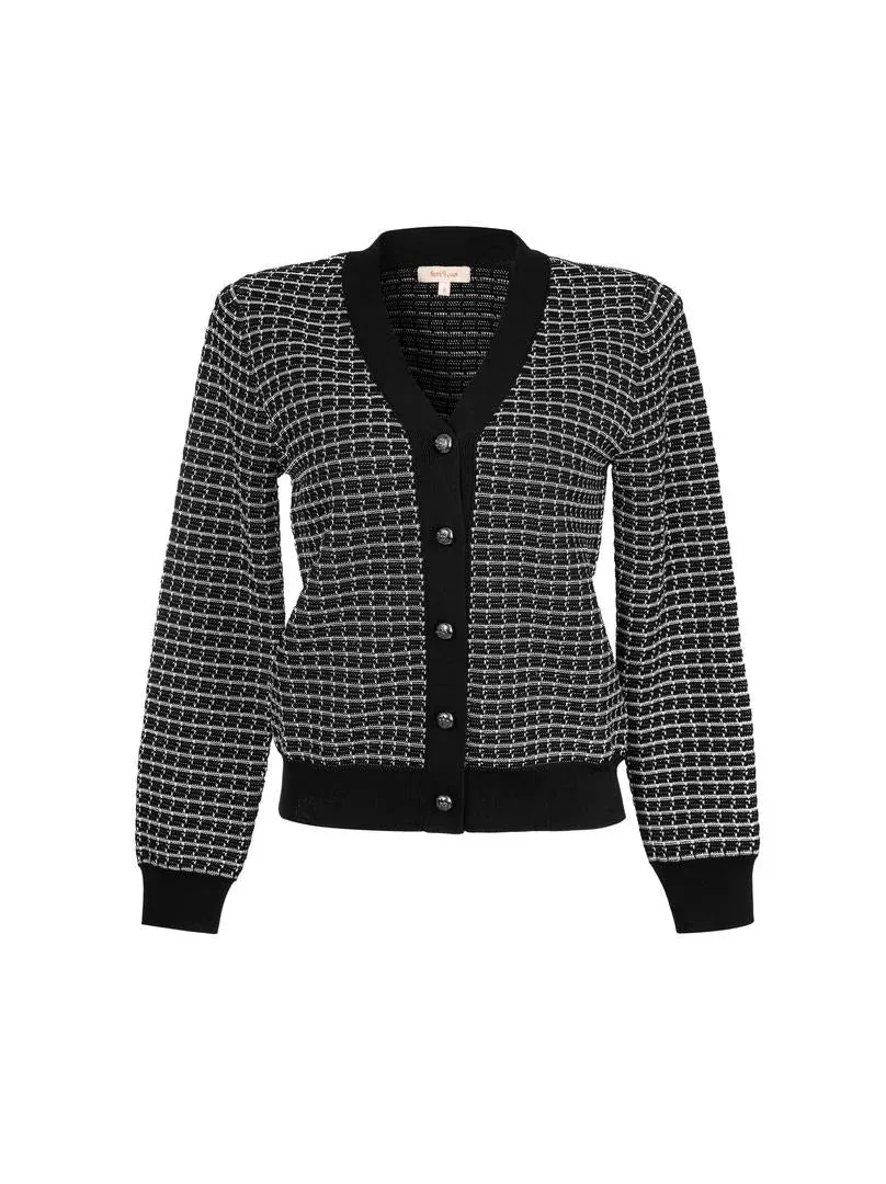 Black Knit Cardigan - L