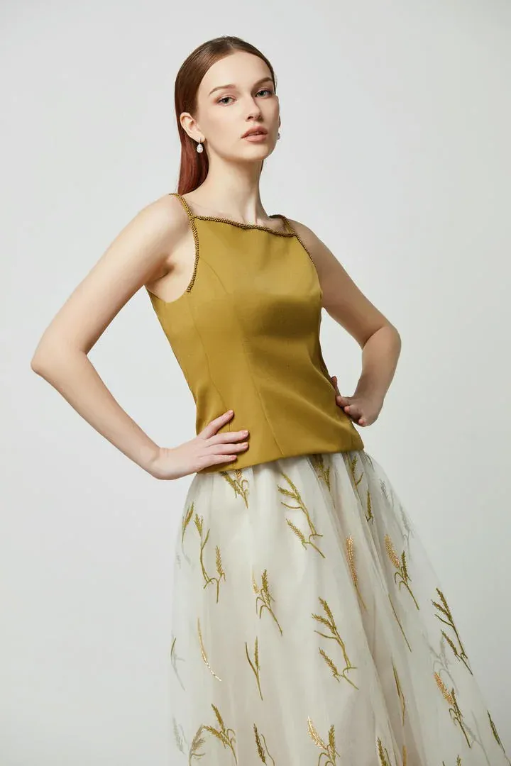 Beads embellishment Top - L