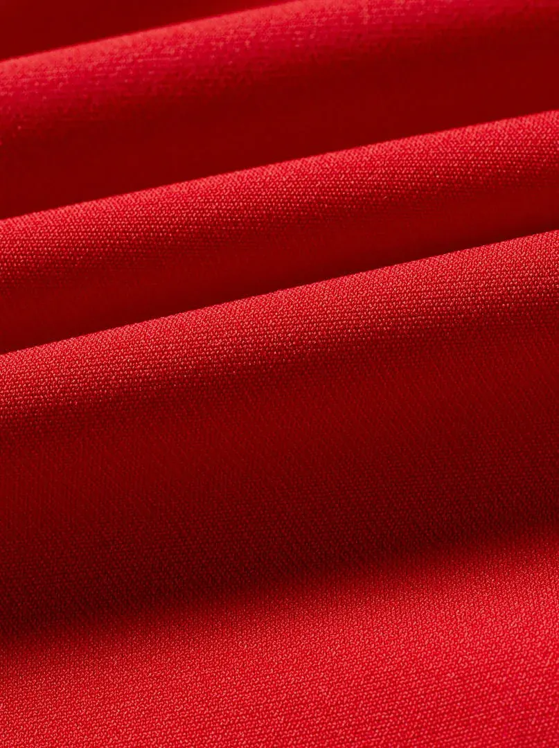 Red Single Shoulder Dress - L